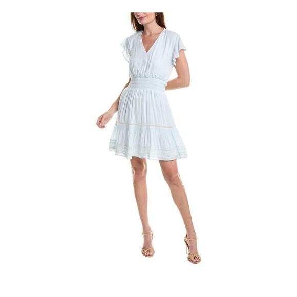 marchesa bow lace details strapless dress Marchesa Notte Midi Dress main image 1
